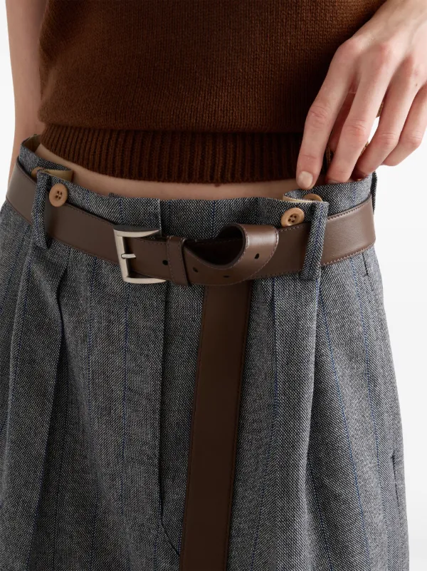 プラダ　PRADA ストライプ　スカート PRADA - ご成約済みです【PRADA】2022トライアングルロゴ