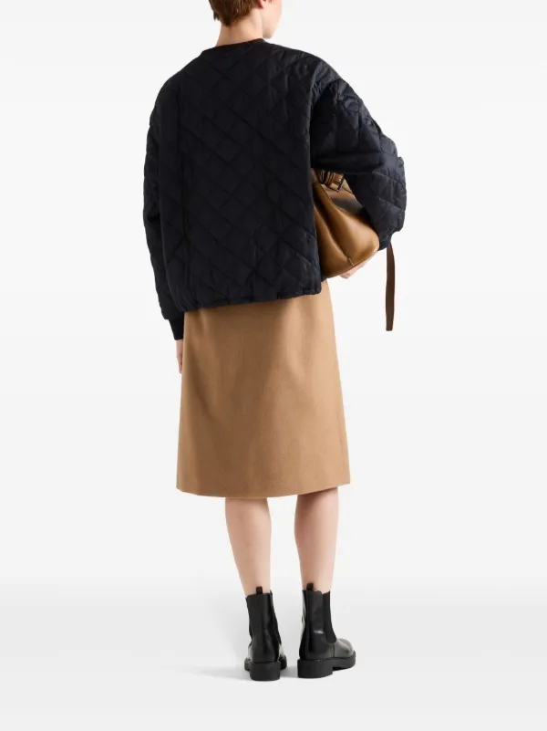 PRADA  Aラインスカート　ブラック PRADA Aラインスカートブラック