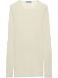 Prada crew-neck silk jumper - Green