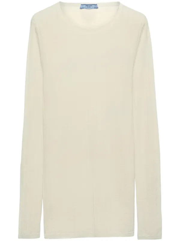 Prada long-sleeve T-shirt | Green | FARFETCH RO