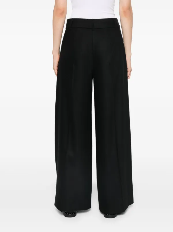 ボトムスその他 MAX MARA 24FW Black Carmen Wool Straight Pants CARMEN 017 S Max Mara Carmen Trousers | Black | FARFETCH JO