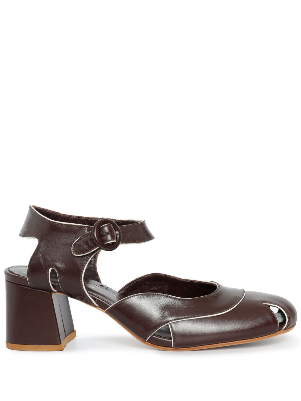 Sarah Chofakian 45mm Bedroom Sandals In Brown