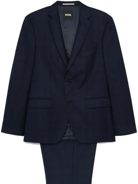 BOSS tartan-check suit