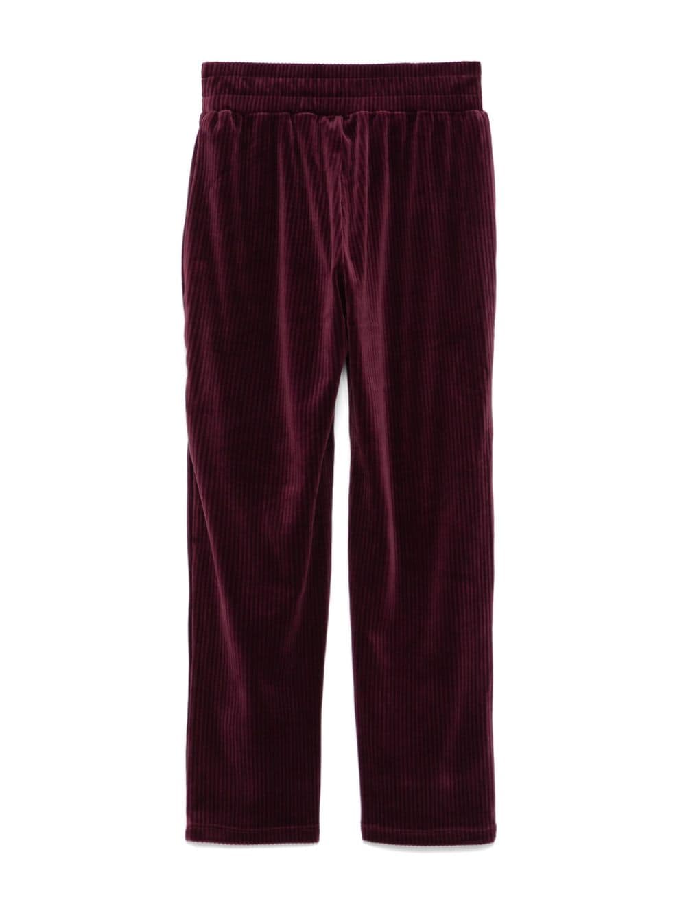 guess kids velvet trousers - Paars