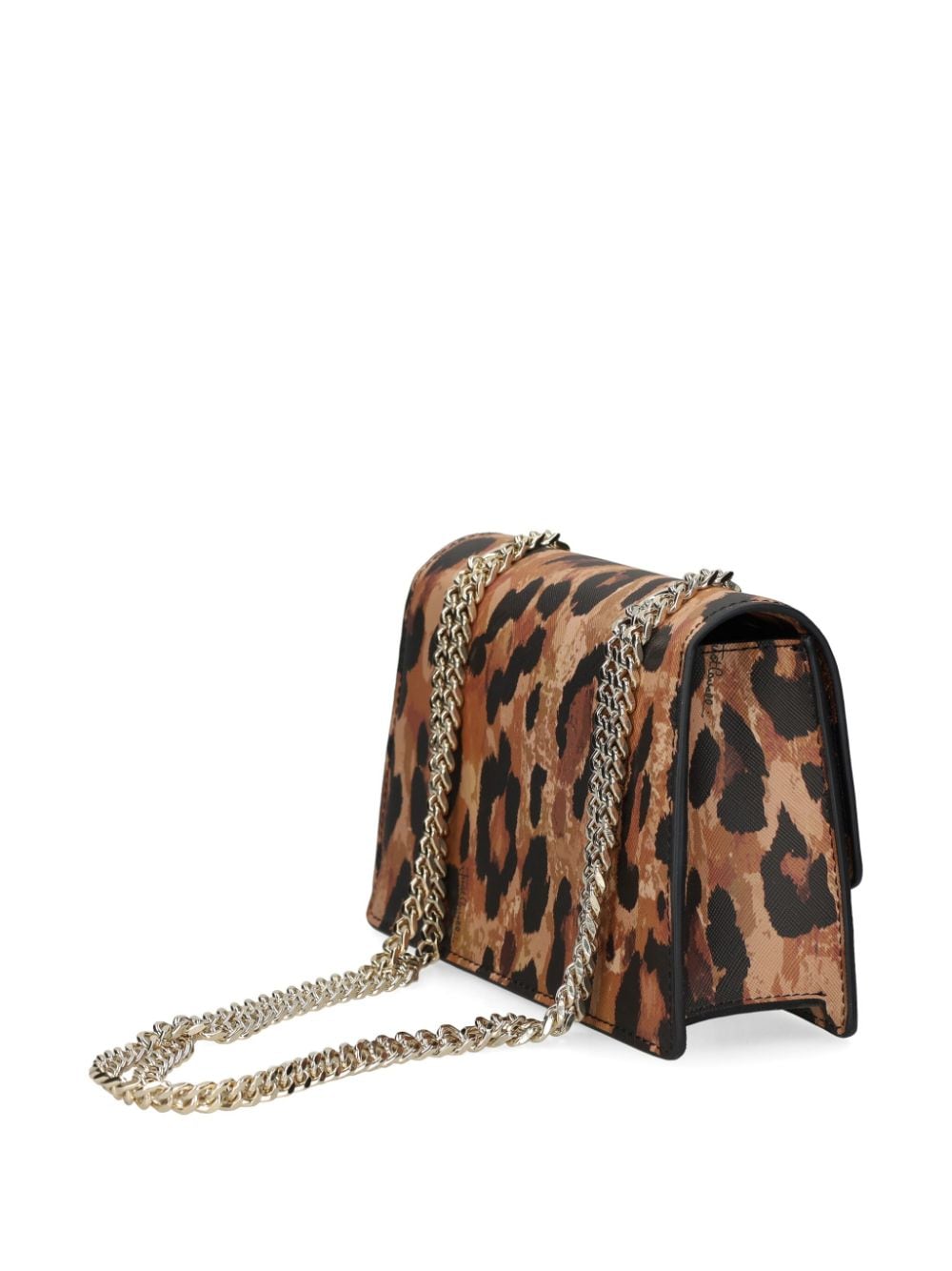 Just Cavalli Schoudertas met luipaardprint - Bruin