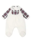 La Stupenderia checked babygrow - Neutrals