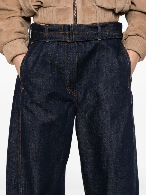 Magda Butrym Belted wide-leg Jeans | Blue | FARFETCH