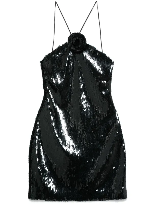 ワンピース MAGDA BUTRYM FW25 '16' dress (173725 BLACK) Off-shoulder cotton minidress in black - Magda Butrym