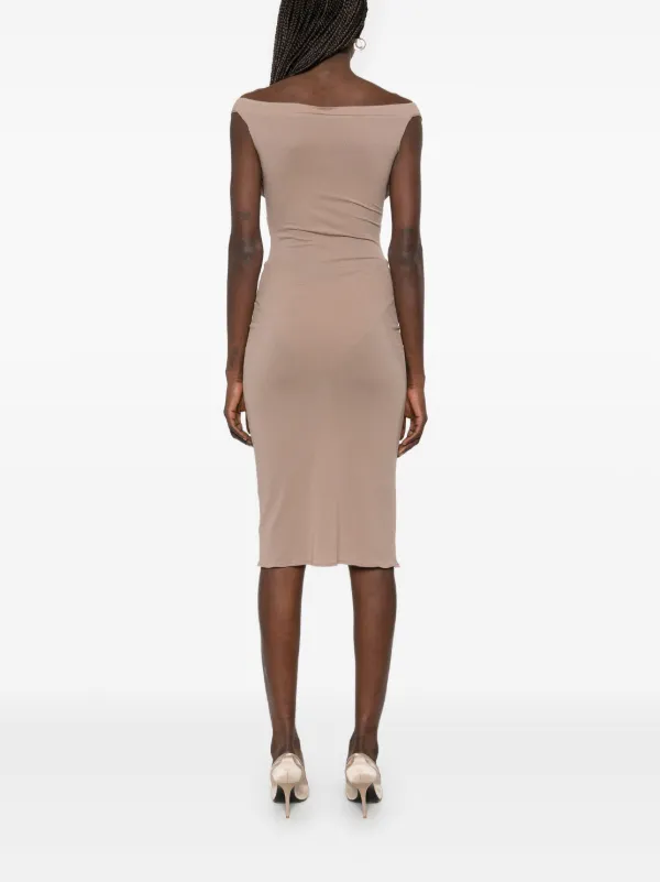 mini sleeve dress Modal Open-Back Long-Sleeve Mini Dress in Black - XXL