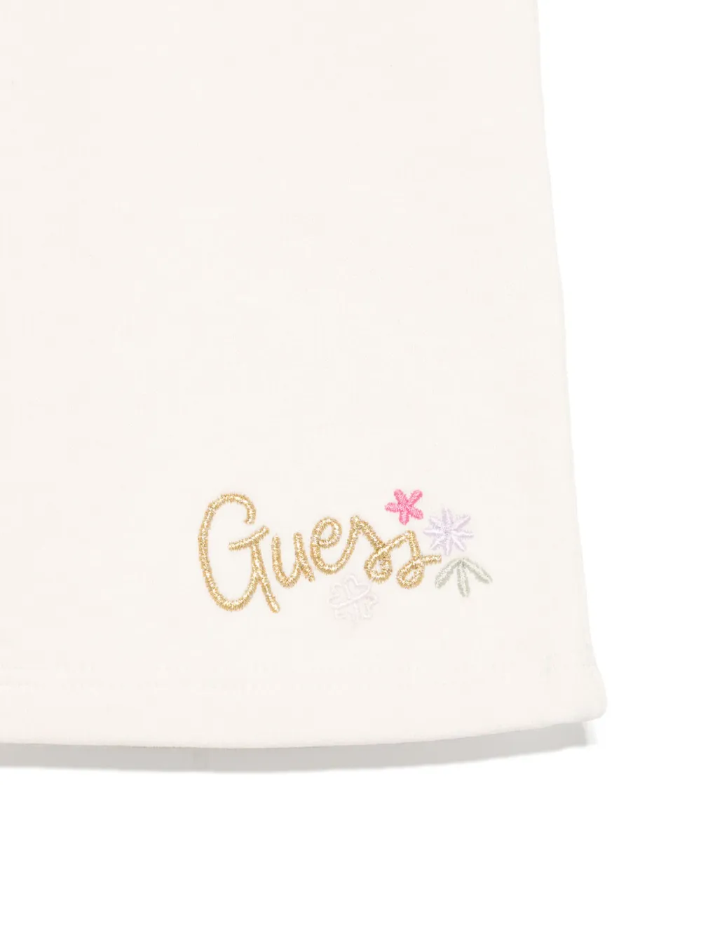 guess kids Joggingbroek met geborduurd logo Wit
