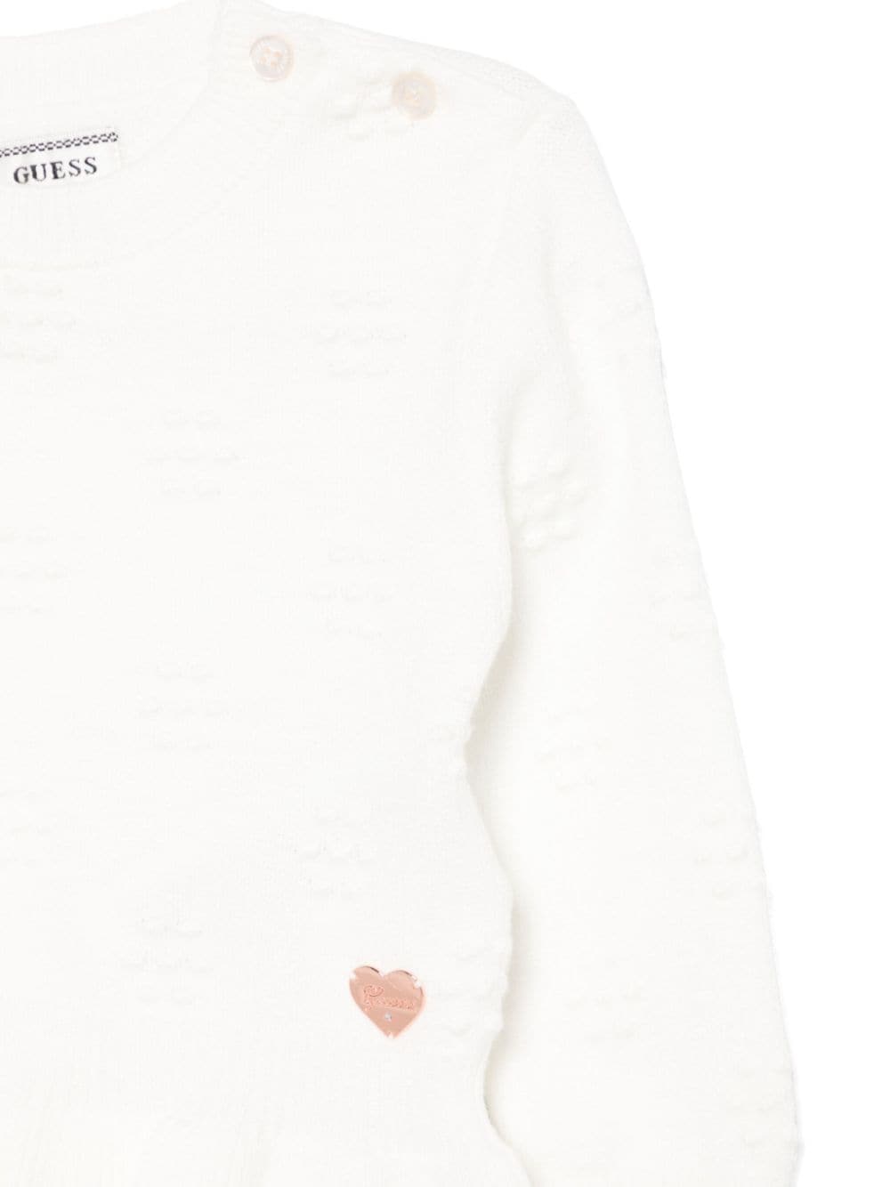 Shop Guess 3d-detailing Sweater In White