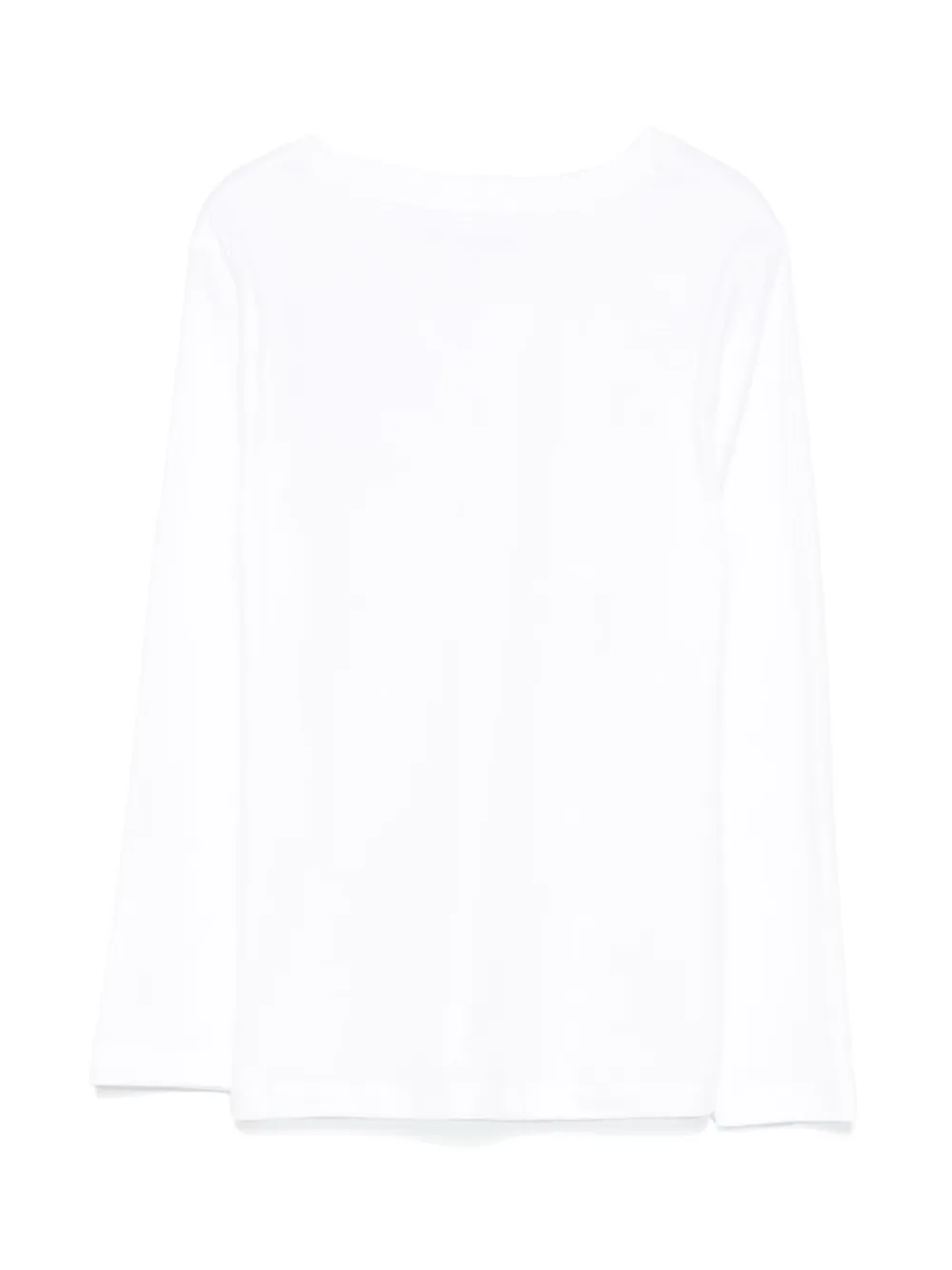 guess kids teddy bear-embroidered T-shirt - Wit