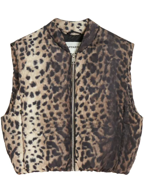 Apparis Phoenix animal-print gilet