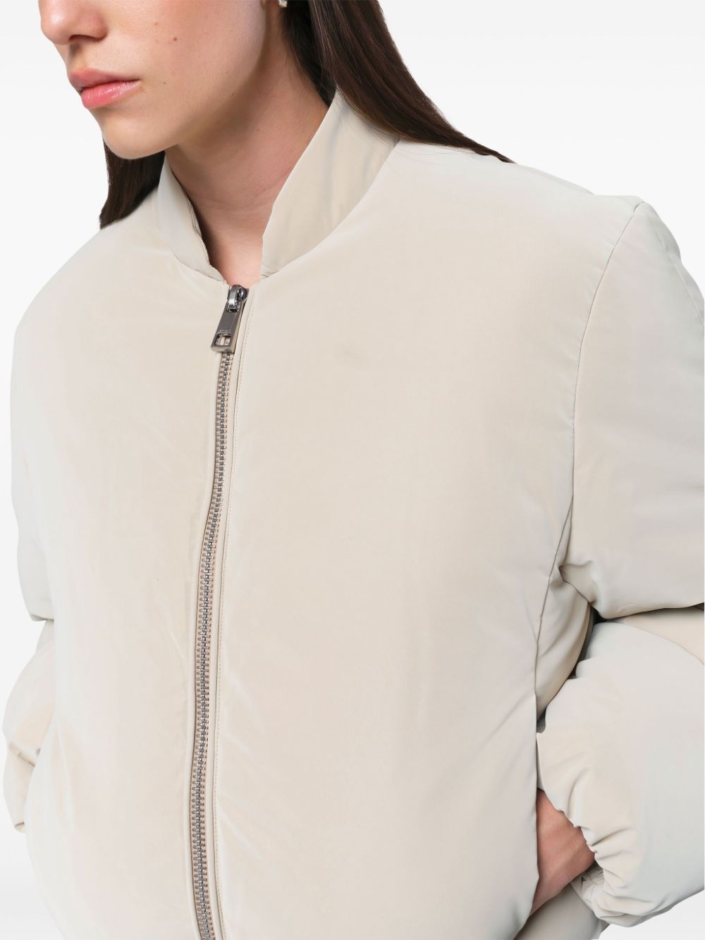 Shop Apparis Leni Bomber Jacket In White