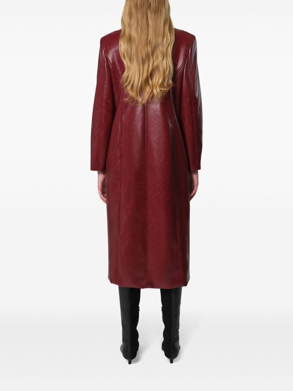 Shop Apparis Lauren Coat In Red