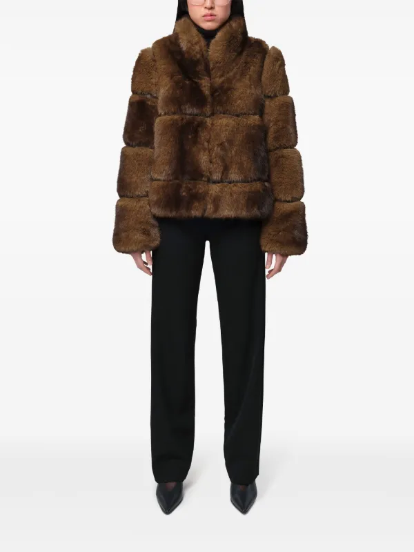 Apparis Sai faux-fur Jacket | Brown | FARFETCH RO