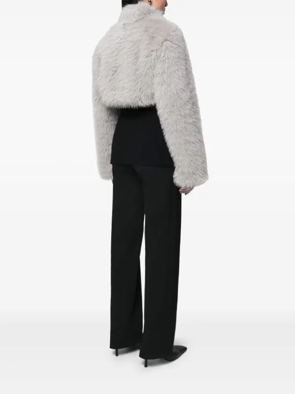 Apparis Odette エコファー ジャケット | グレー | FARFETCH JP Apparis Odette エコファー ジャケット | グレー | FARFETCH JP