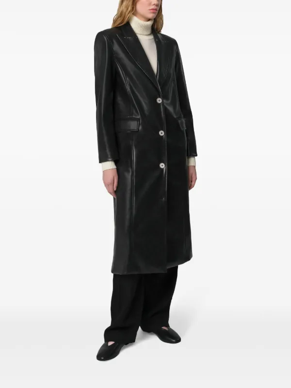 Apparis Lauren single-breasted Coat | Black | FARFETCH Apparis Lauren single-breasted Coat | Black | FARFETCH