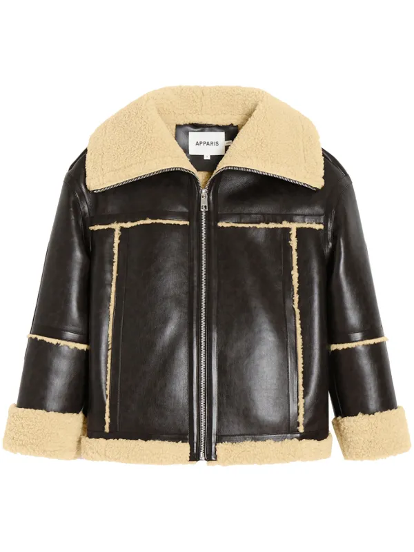Apparis Calina faux-leather coat