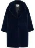 Apparis Steffi wide-lapels faux-fur coat - Blue
