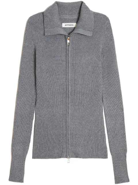 Apparis zip-up cardigan 