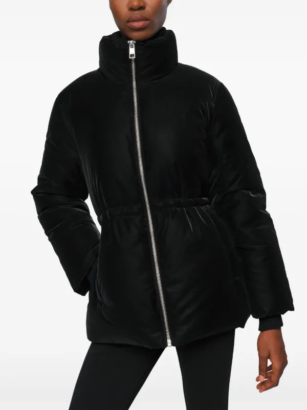 Apparis Cecilia Zipped Puffer Jacket Black FARFETCH VN