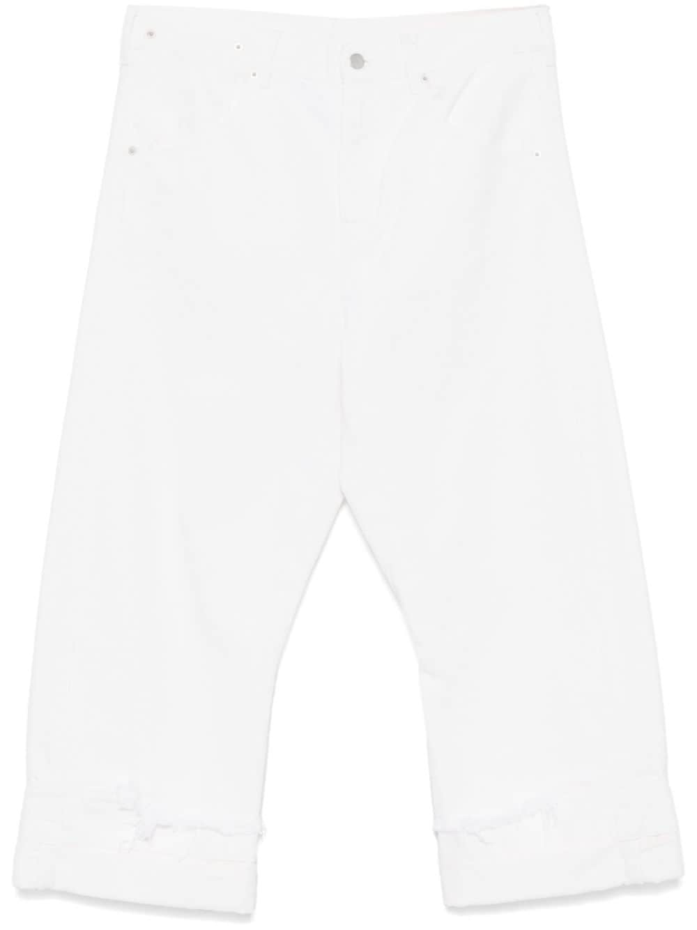 Shop Marina Yee Dean Blue Jeans In White