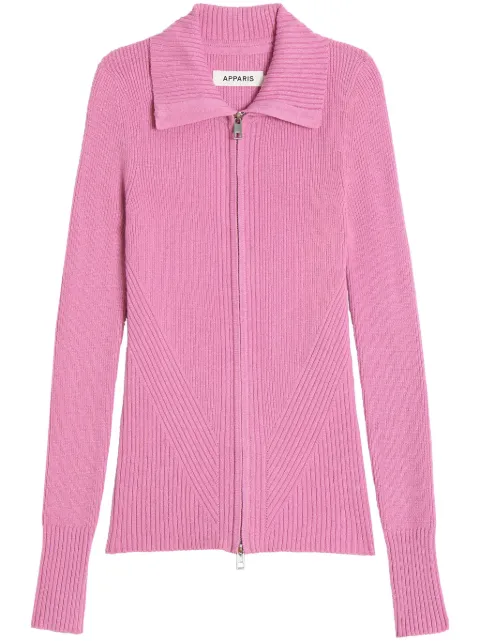 Apparis ribbed knit cardigan