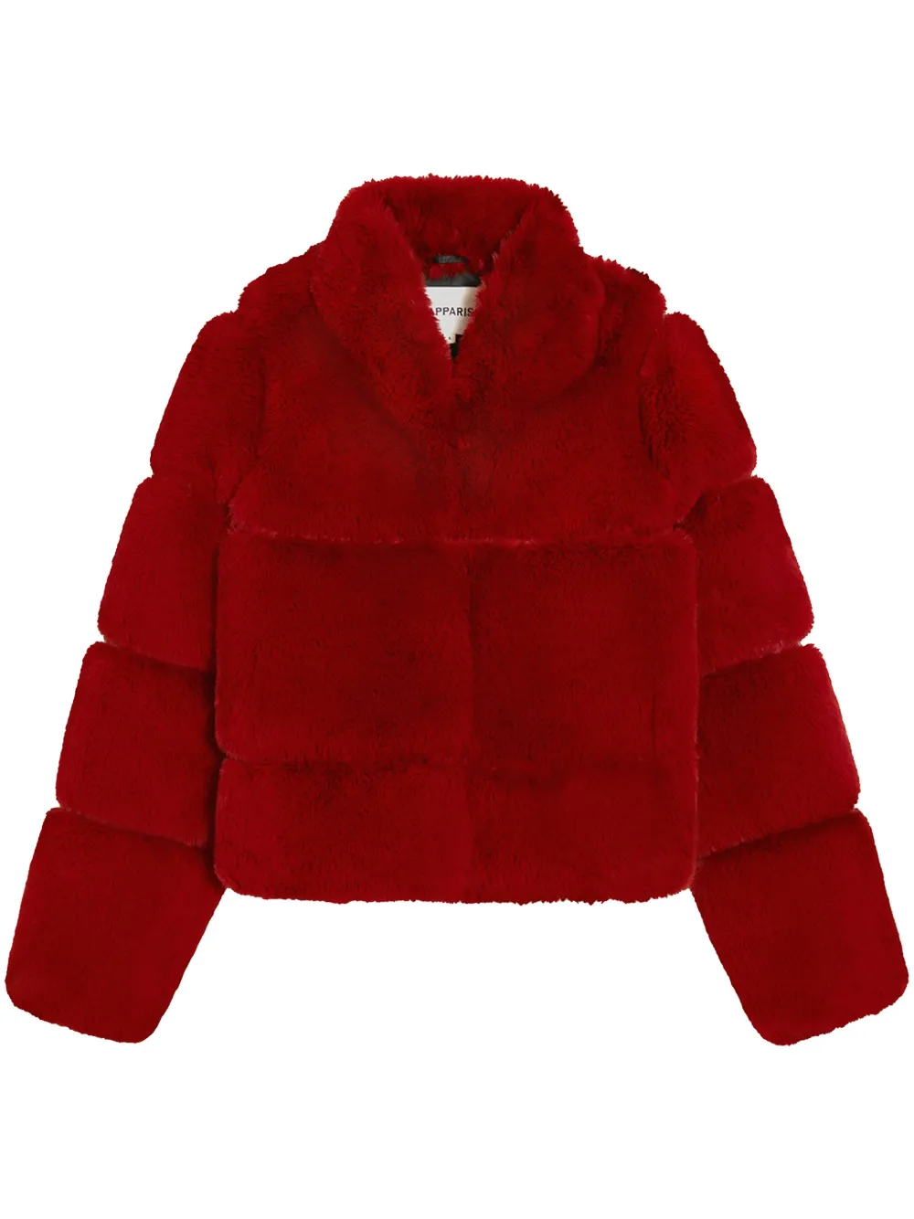 Apparis Sai faux-fur jacket | Red | Image 1