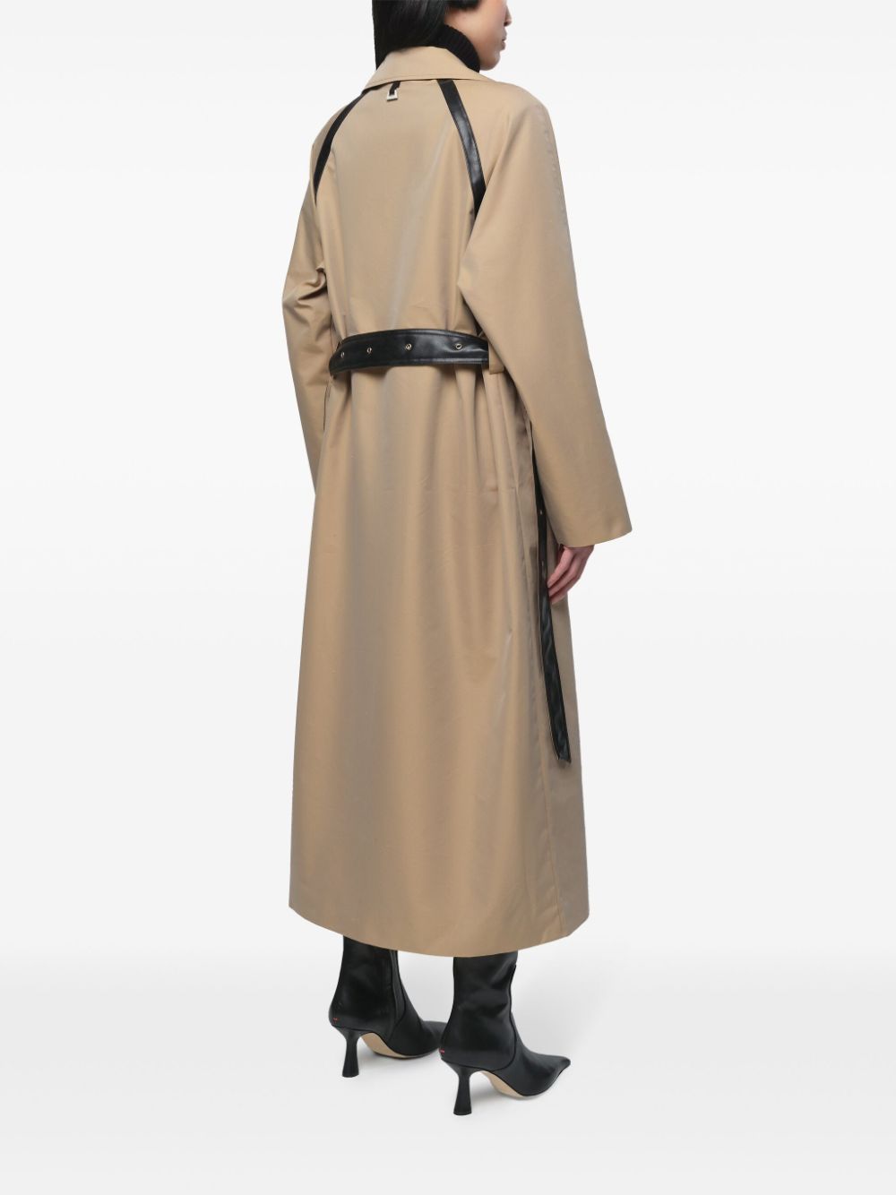 Shop Apparis Marge Trench Coat In Neutrals