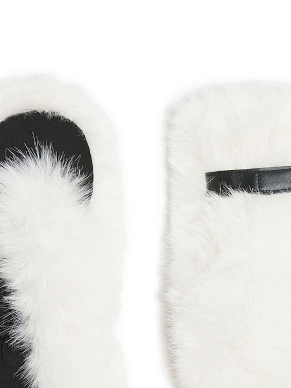 Shop Apparis Lumi Mittens In White