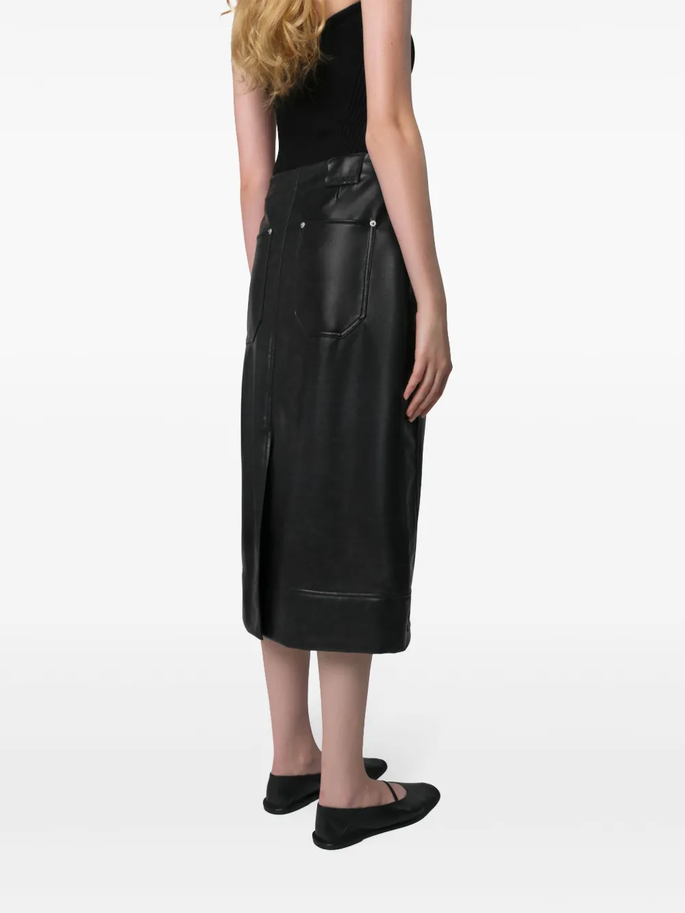 Apparis Dakota midi-rok Zwart