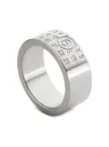 MM6 Maison Margiela numbers-motif ring - Silver