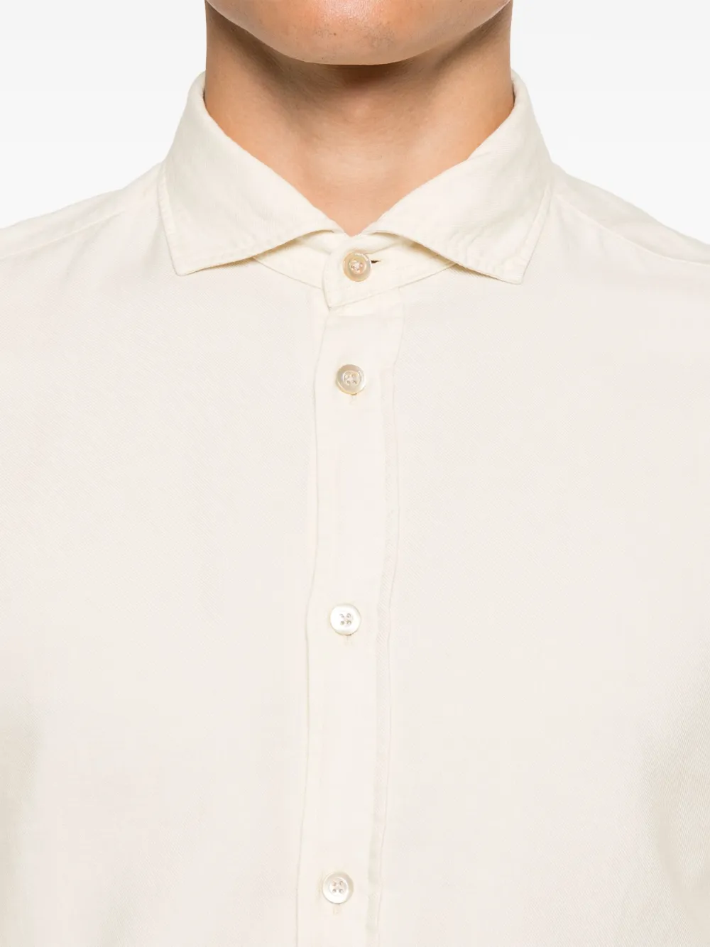 Boglioli Flanellen overhemd Beige