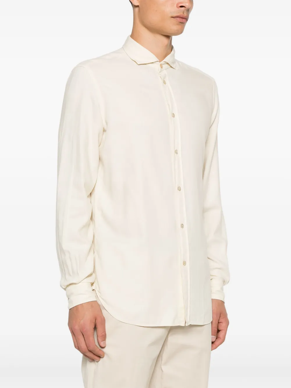 Boglioli Flanellen overhemd Beige