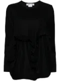 Comme Des Garçons Comme Des Garçons ruffle T-shirt - Black