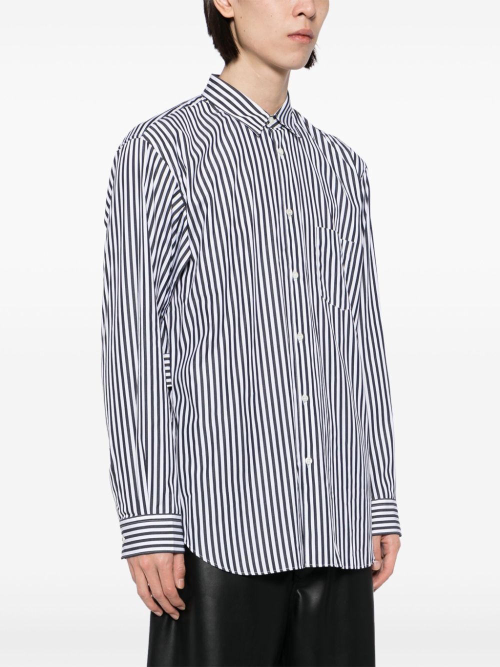 Comme Des Garcons Shirt vertical-stripe long-sleeve shirt Men