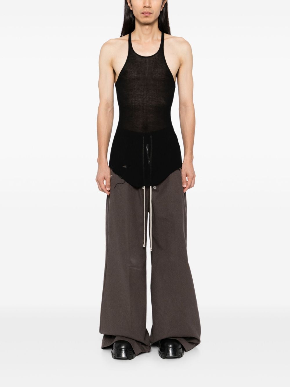 Rick Owens Bela broek met wijde pijpen - Bruin