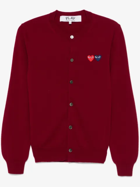 Comme Des Garçons Play heart-patch cardigan