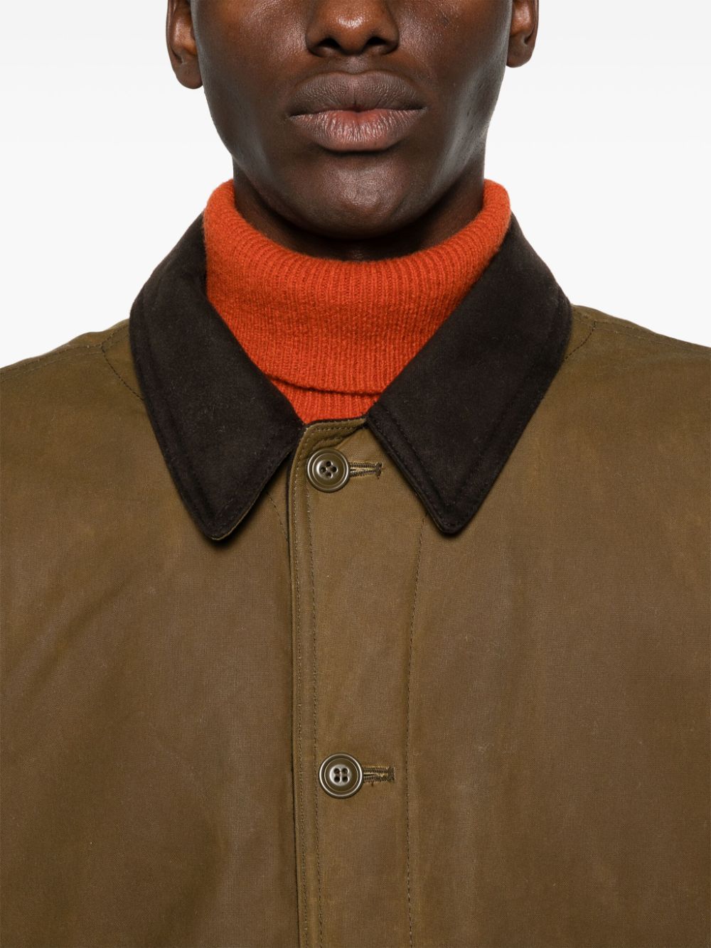 Shop Filson Tin Cloth Field Jacket In Brown