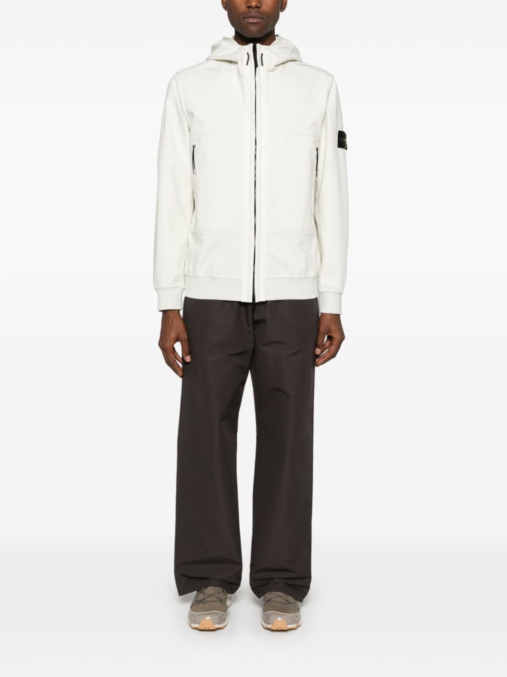 Stone Island Soft Shell R Jacket White FARFETCH UK