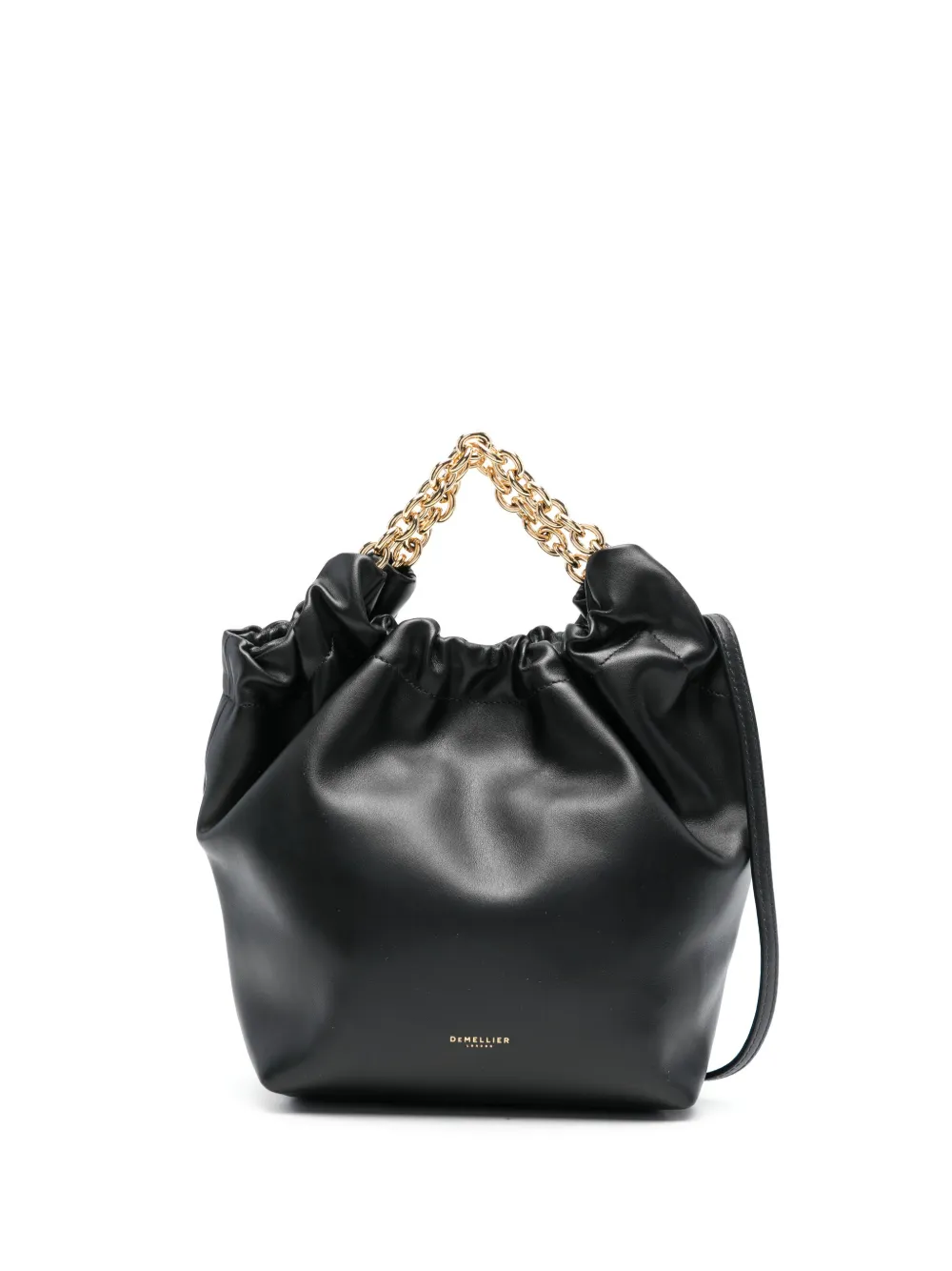 Demellier Small Miami Smooth Leather Tote Bag In Black