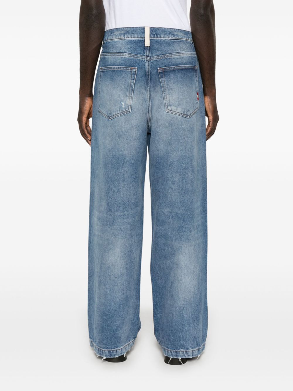 AMISH Jeans met wijde pijpen Blauw