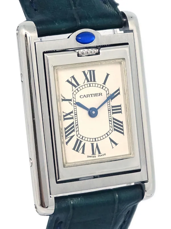 Leather Strap Cartier Tank Watch Second Hand Used Cartier Watches Sale