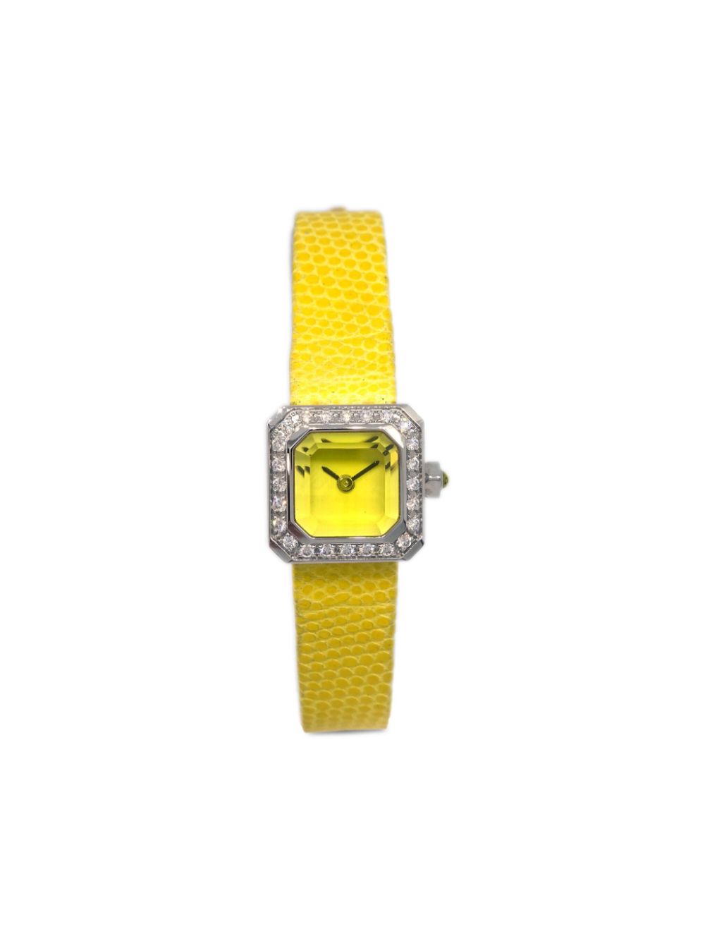 Pre-owned Corum Sugar Cube 15毫米腕表（2000年典藏款） In Yellow