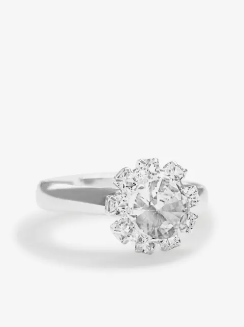 HZMER JEWELLERY anillo con detalles de cristal