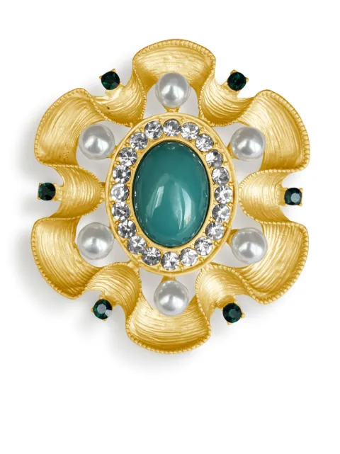 Hzmer Jewelry بروش مزين بلؤلؤ صناعي