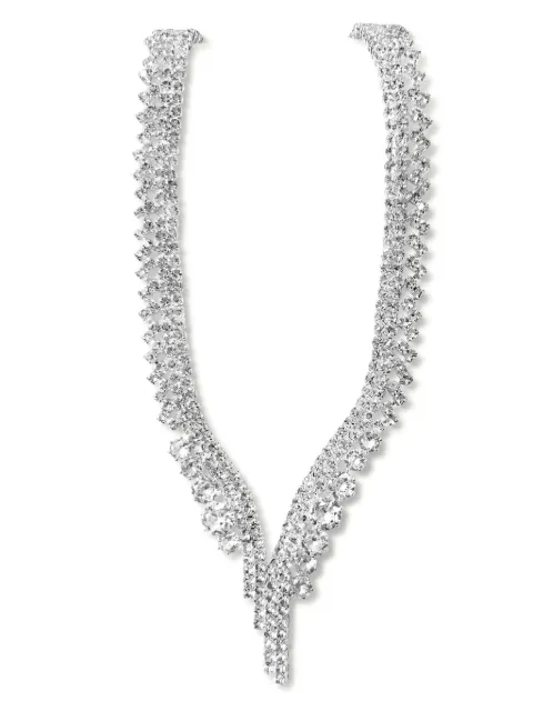 HZMER JEWELLERY crystal-embellished necklace
