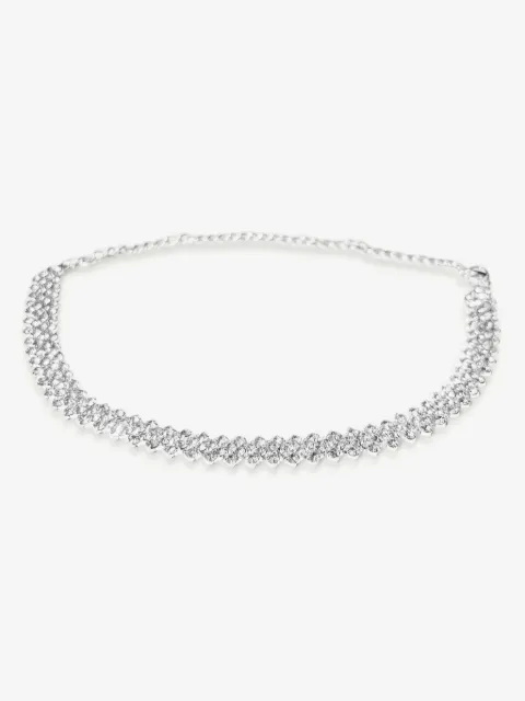 HZMER JEWELLERY rhinestone-embellished necklace