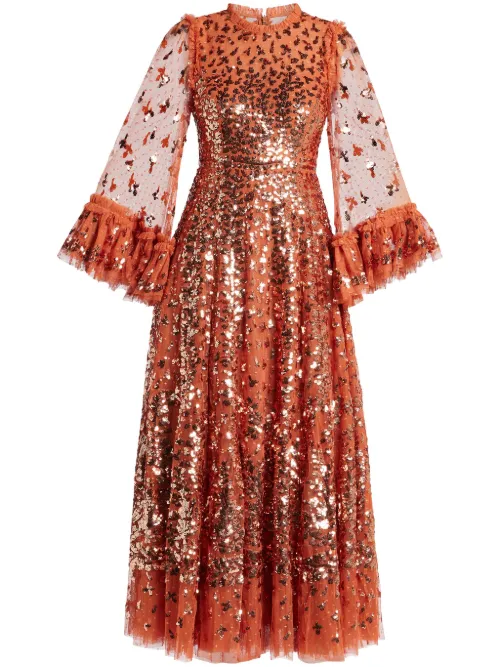 Robe orné de sequins - Needle & Thread - Modalova